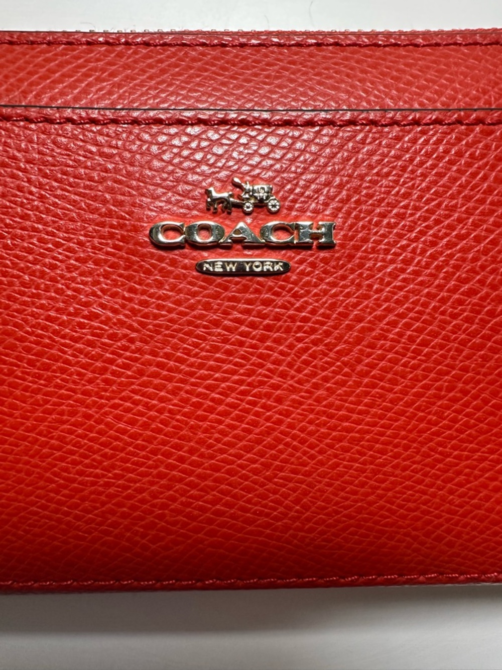 COACH Orange Leather Zip-Around Wallet in excellent condition - Picture 3 of 8
